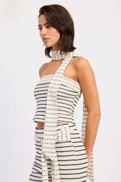 DEVIN - Tube Top & Scarf