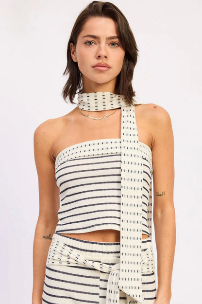 DEVIN - Tube Top & Scarf