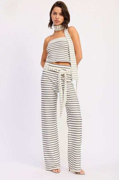 DEVIN - Low Rise Knit Pants